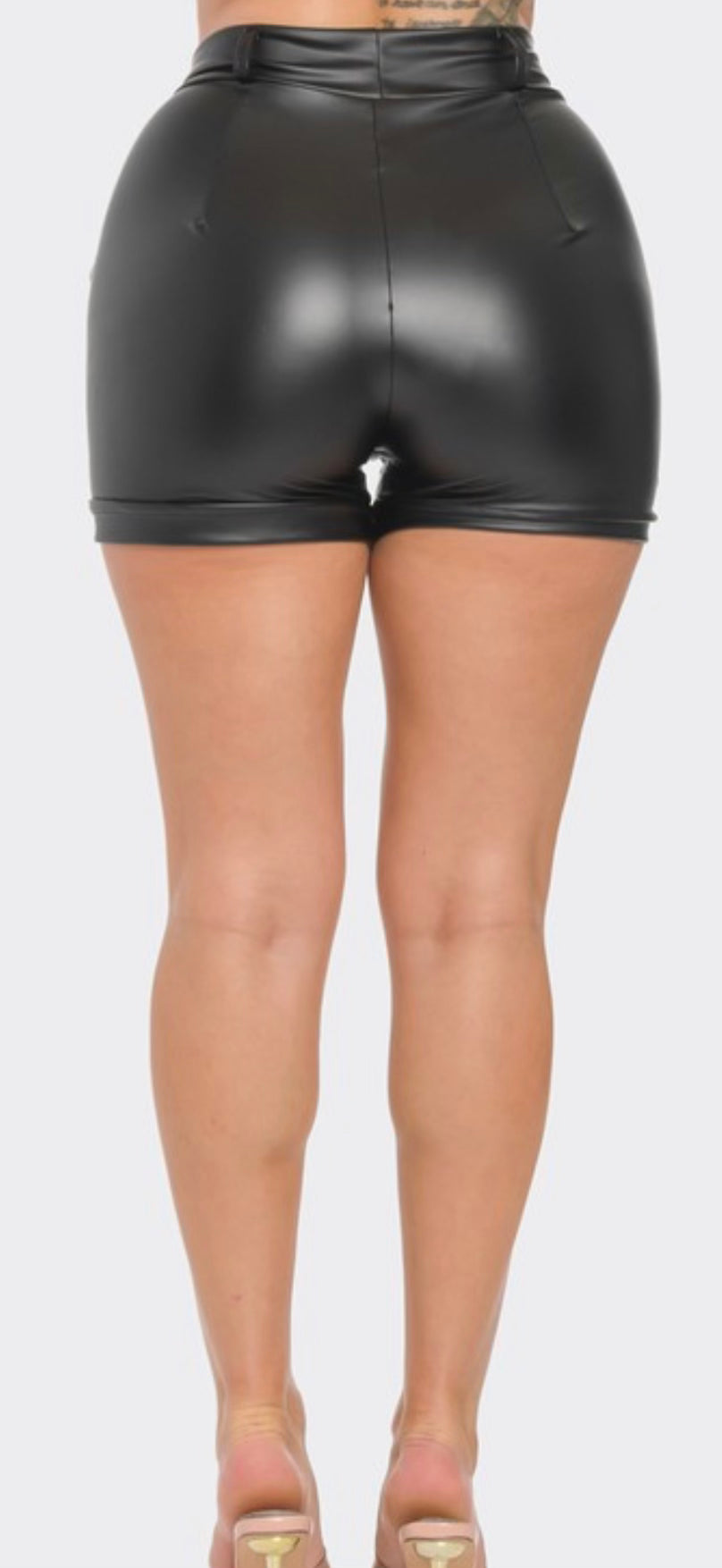 Faux Leather Shorts