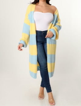 Color Block Cardigans